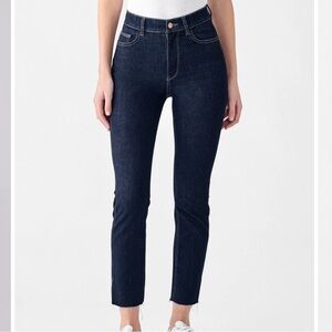 DL1961 Mara Straight High Rise Instasculpt Ankle Jeans